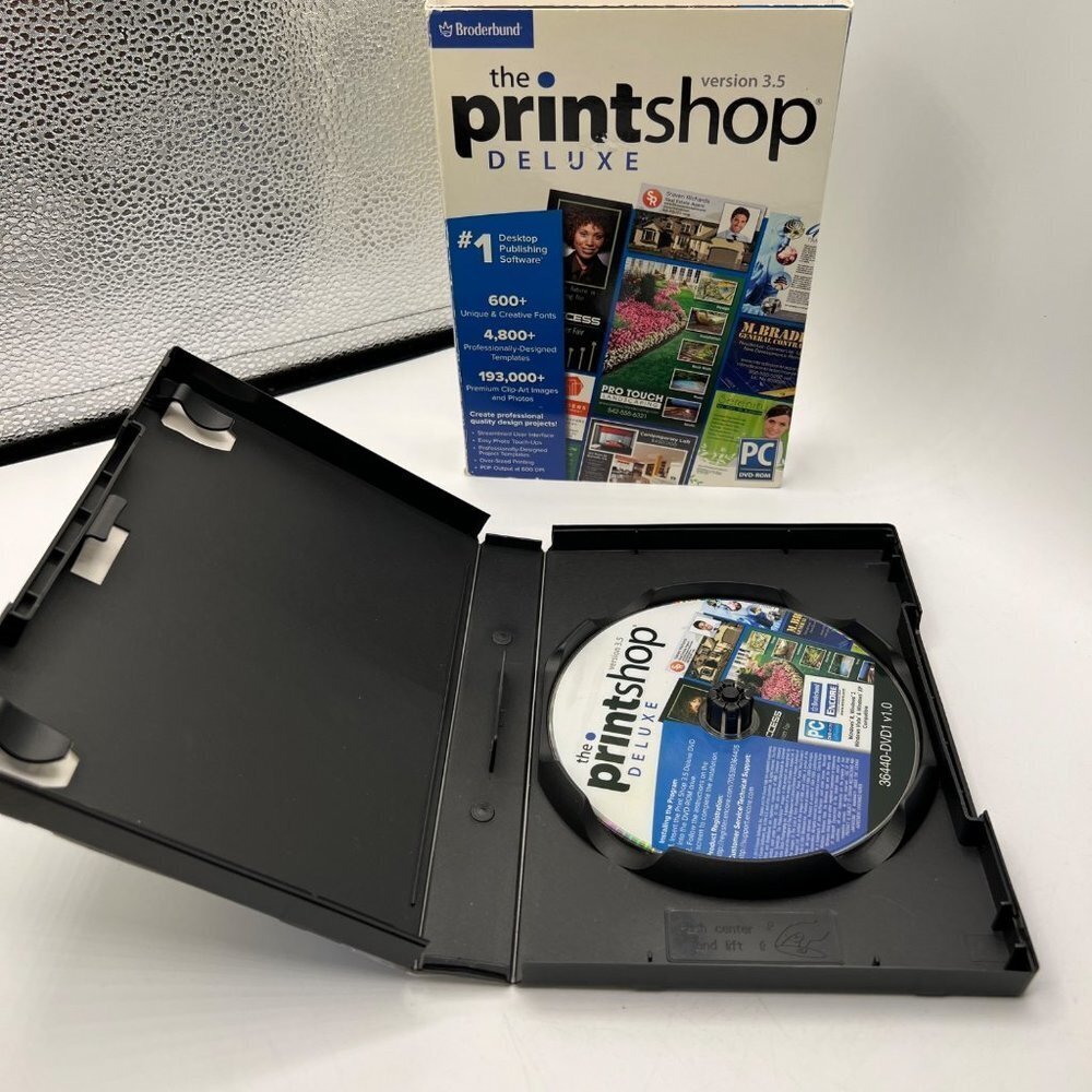 Broderbund The Printshop Deluxe Version 3.5 Complete